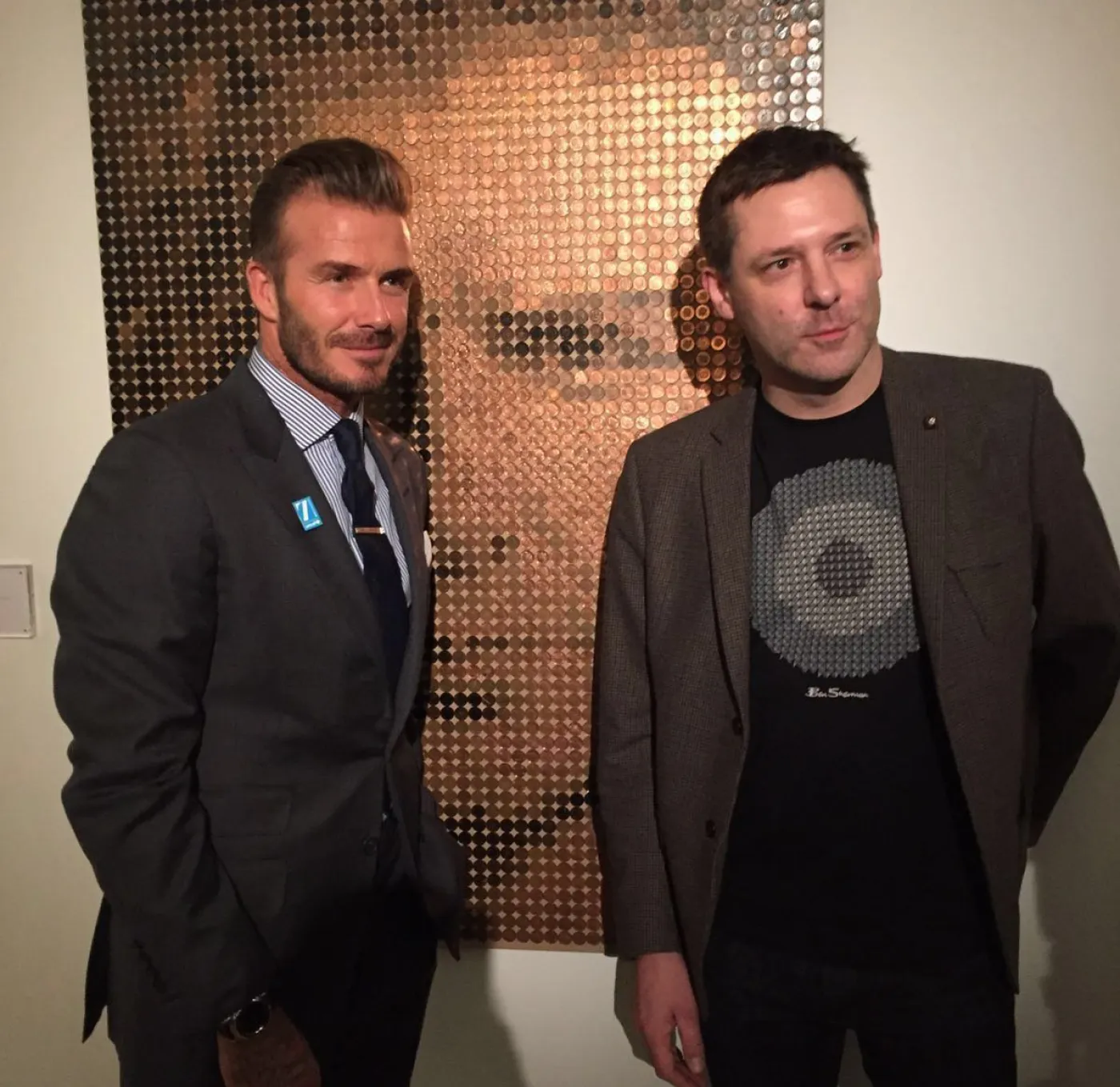 Ed Chapman with David Beckham